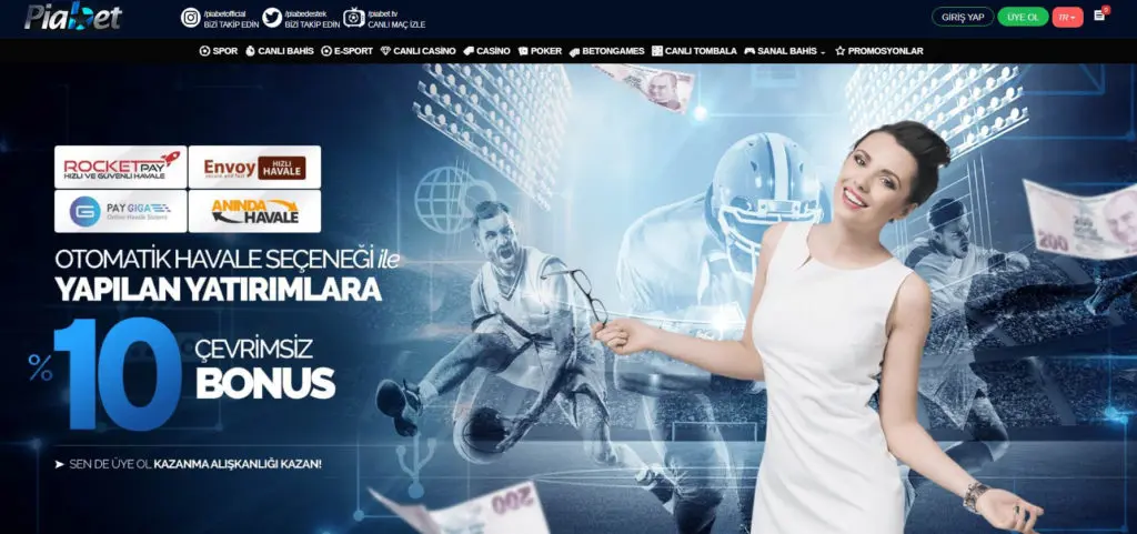 Piabet Canli Bahis Bonuslari